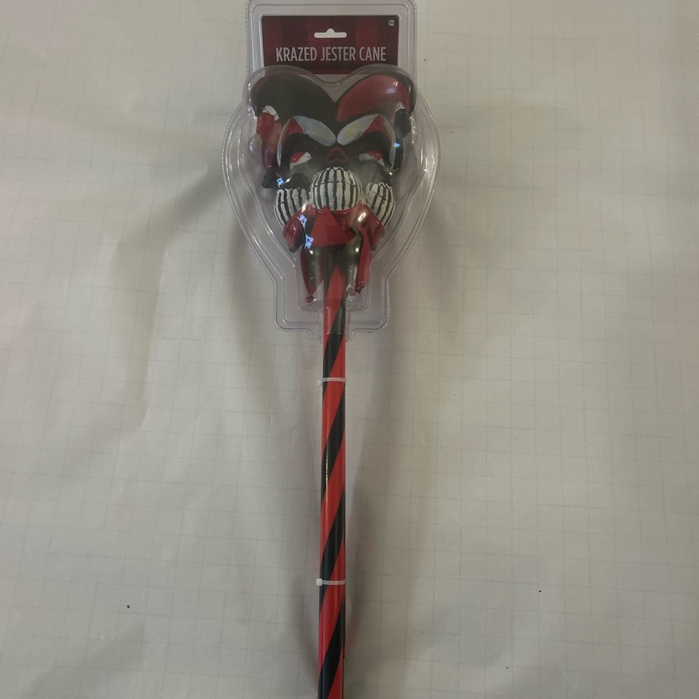 Krazed Jester Cane with Mask